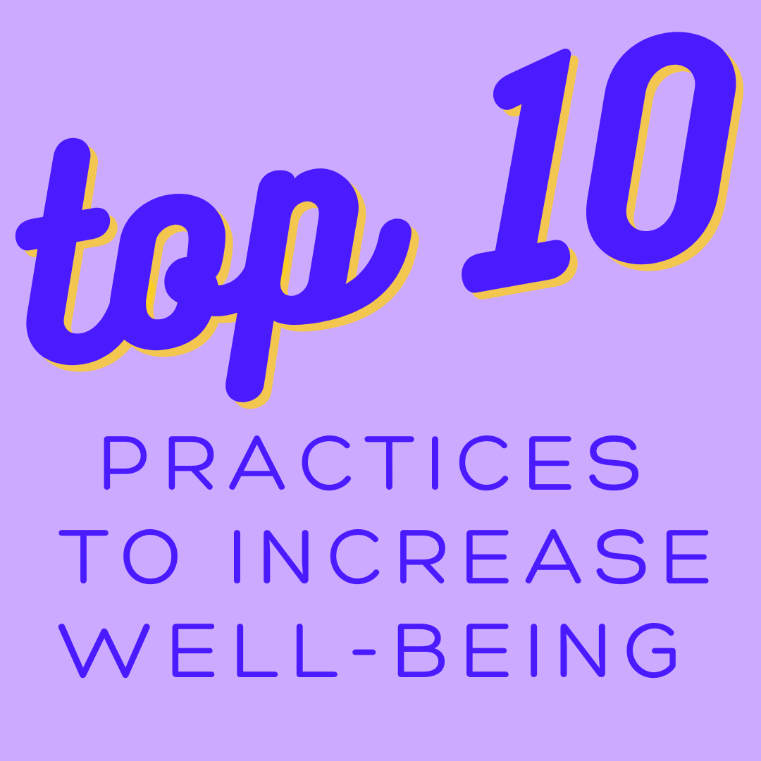 Top 10 Initiatives to increase Well-Being